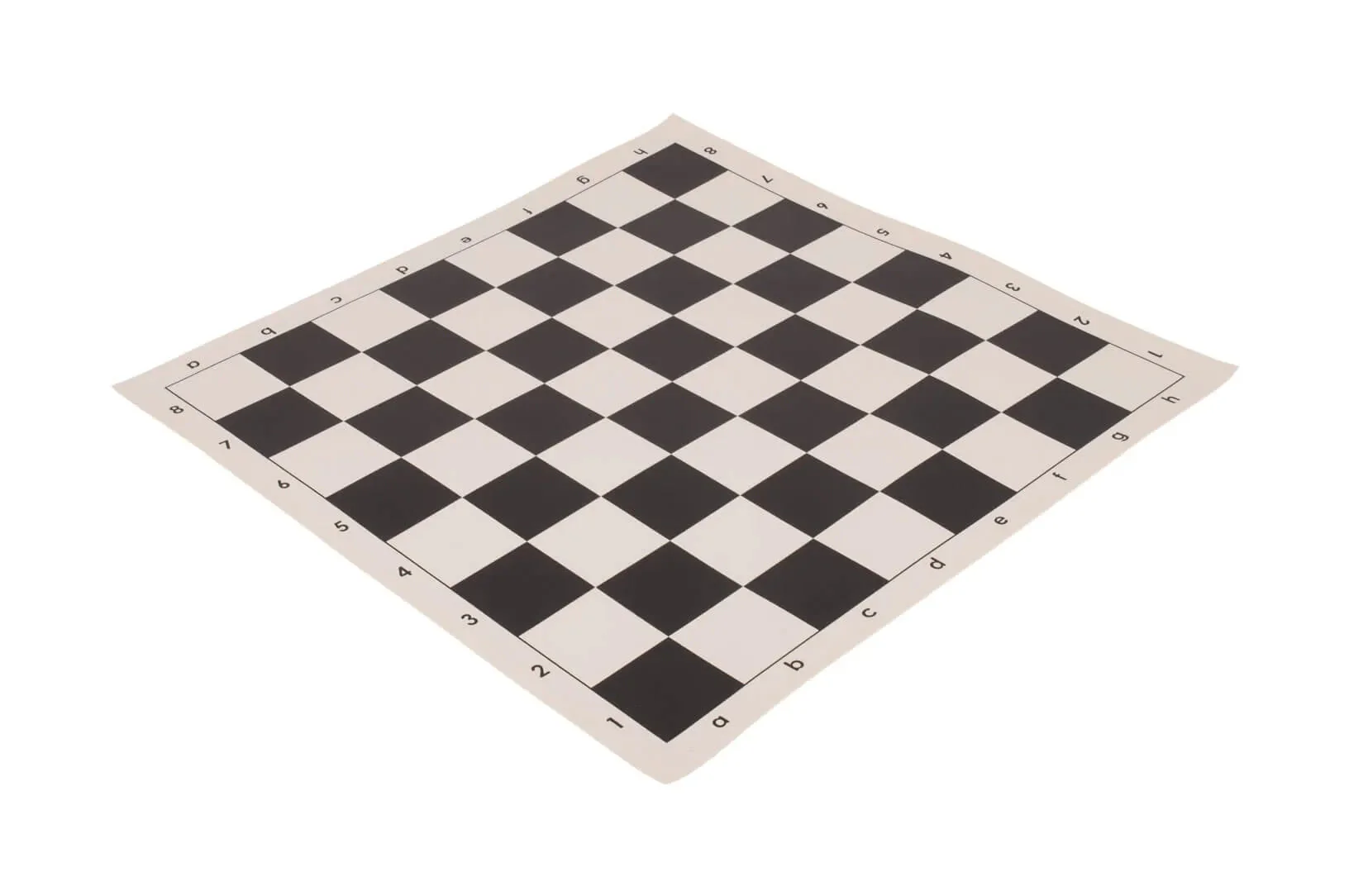 5 x Regulation Vinyl Tournament Chess Board - 2.25" - Black & Buff Vinyl