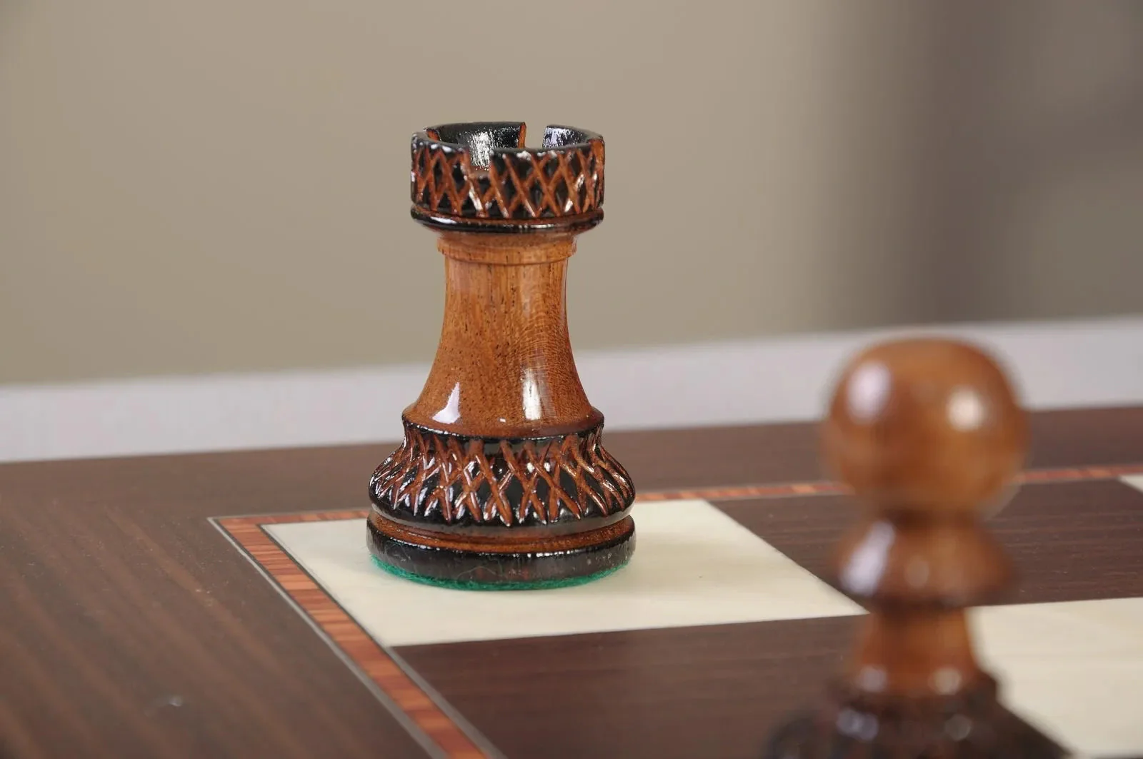 The Burnt Golden Rosewood Championship Series Chess Pieces - 3.75" King - Image 9