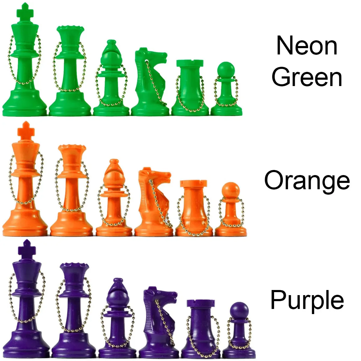 Chess Pieces Keychain Set (17 Pieces) - Image 3