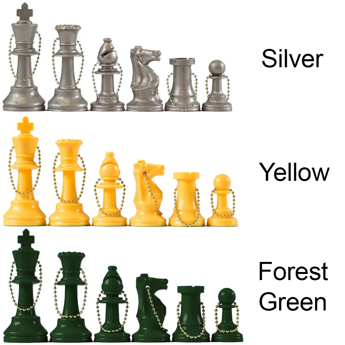 Chess Pieces Keychain Set (17 Pieces) - Image 4