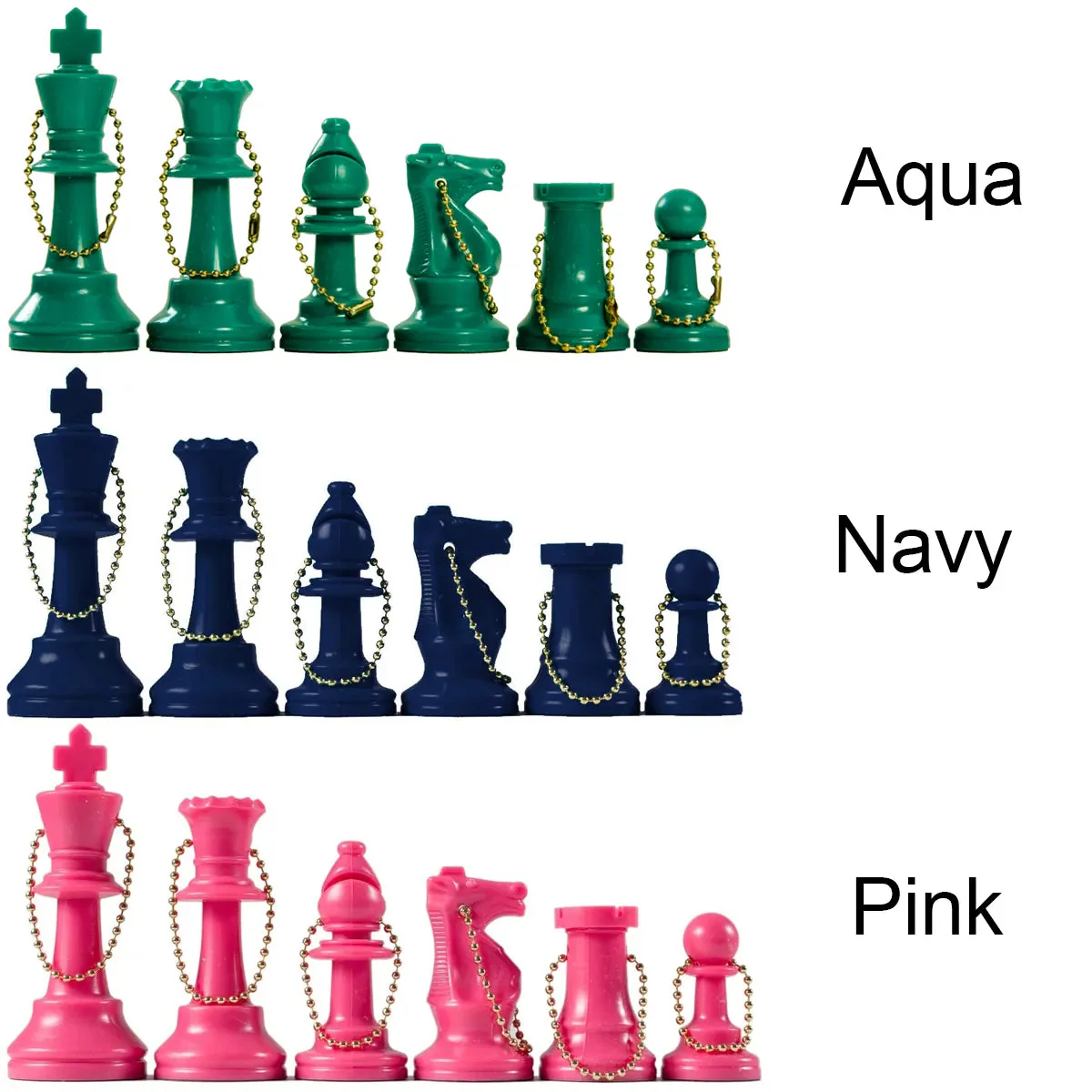 Chess Pieces Keychain Set (17 Pieces) - Image 5