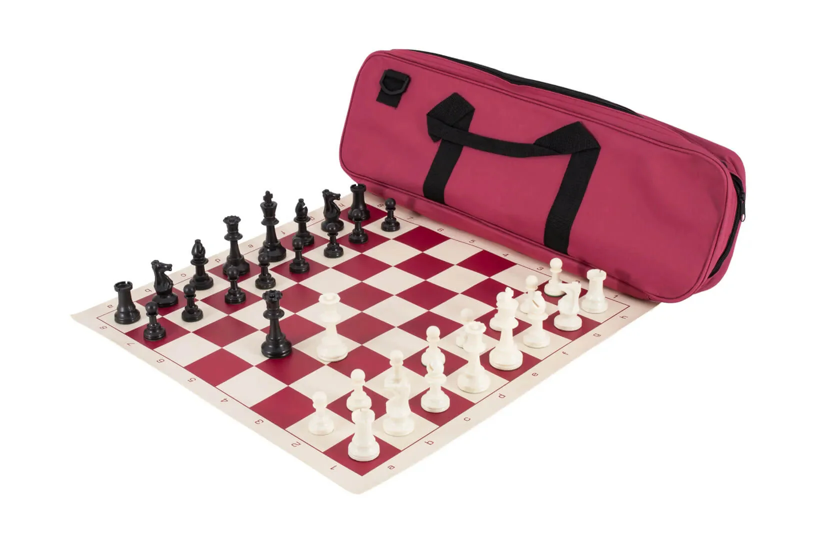 Deluxe Chess Set Combination and Single Weighted Regulation Pieces | Vinyl Chess Board | Deluxe Bag - Image 15