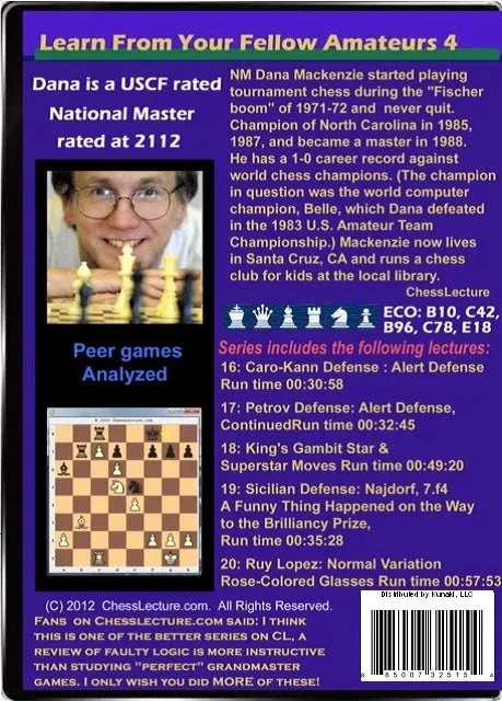 E-DVD Learn From Your Fellow Amateurs 4 - Chess Lecture - Volume 9 - Image 2