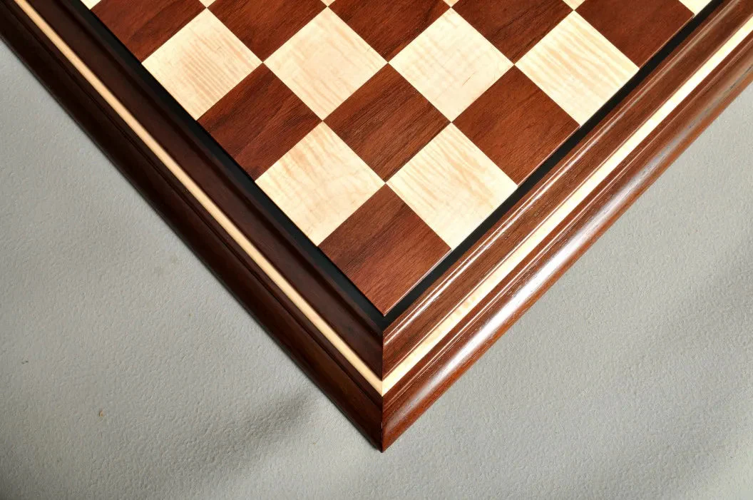 Signature Contemporary II Chess Board - Peruvian Nogal / Curly Maple - 2.5" Squares - Image 3