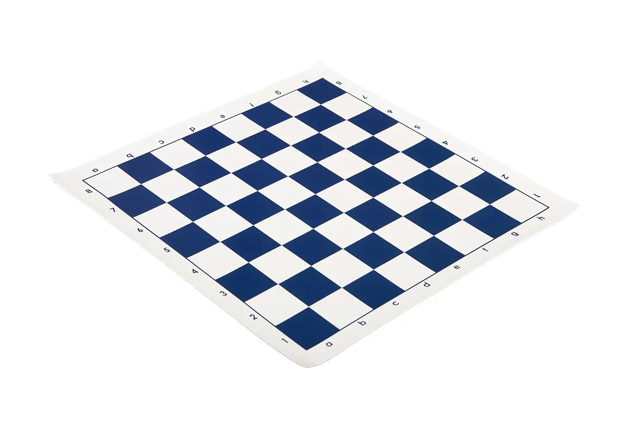 Standard Vinyl Analysis Tournament Chess Board - 1.375" Squares - Navy