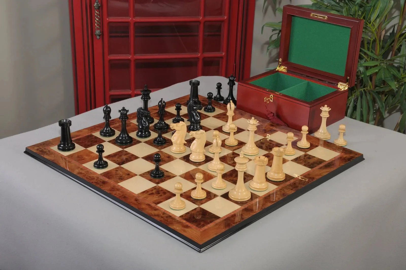 The B & Co. Series Chess Set, Board & Box Combination - 4.4" King