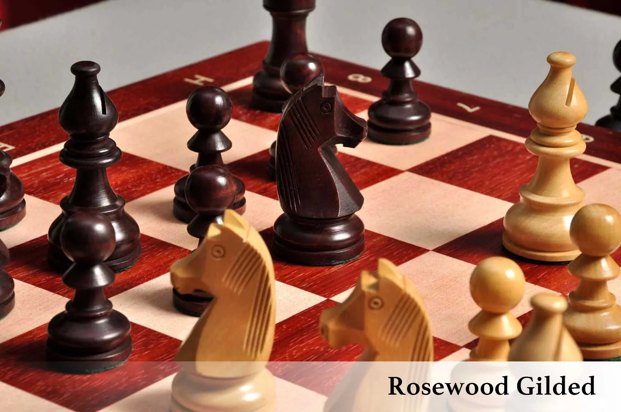 The Championship Series Gilded Chess Pieces - 3.75" King - Image 11
