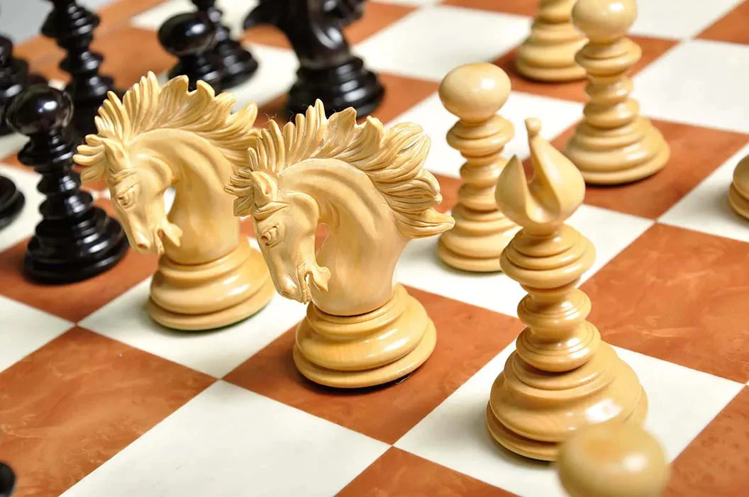 The Savano Series Luxury Wood Chess Set, Box, & Board Combination - Image 4