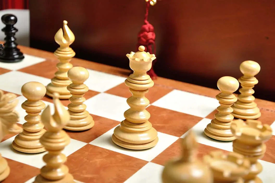 The Savano Series Luxury Wood Chess Set, Box, & Board Combination - Image 7