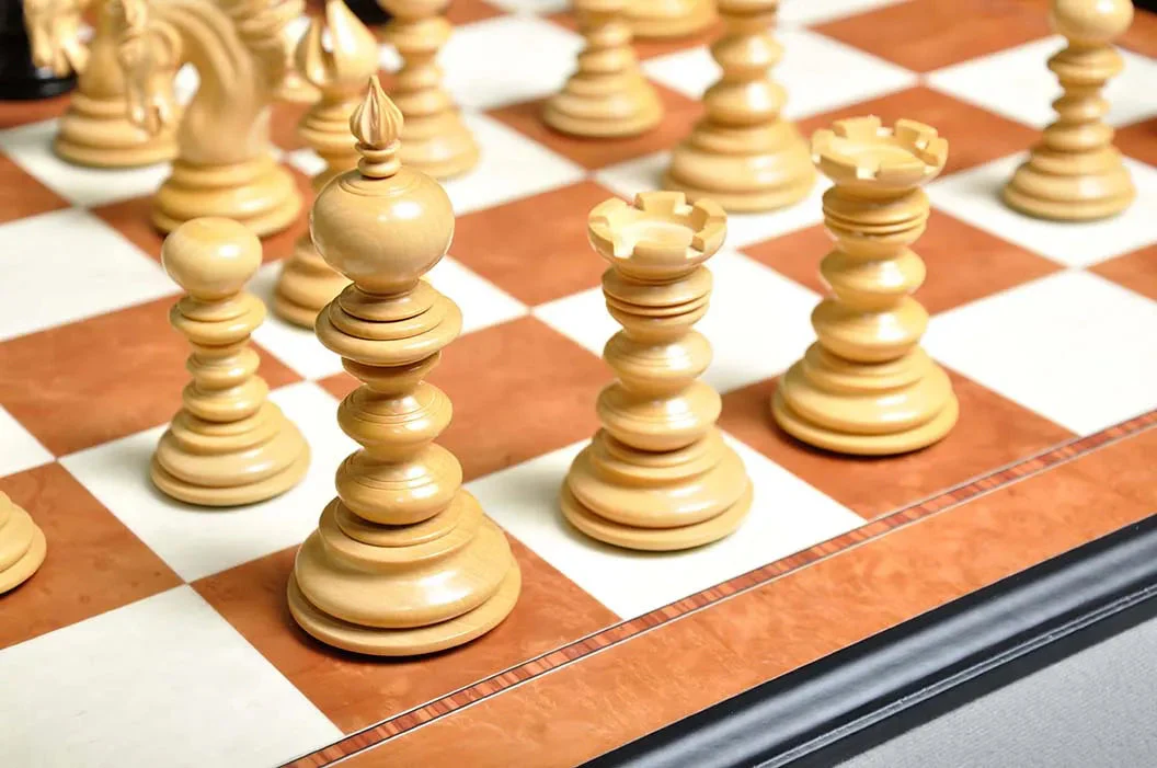 The Savano Series Luxury Wood Chess Set, Box, & Board Combination - Image 9