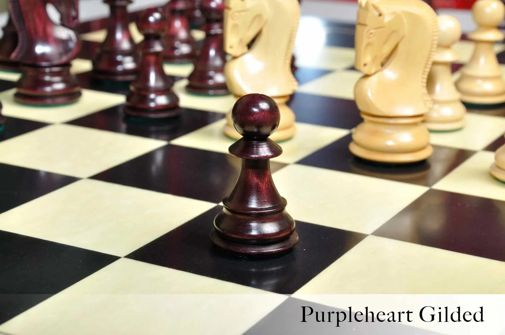 The Zagreb '59 Series Gilded Chess Pieces - 3.875" King - Image 13