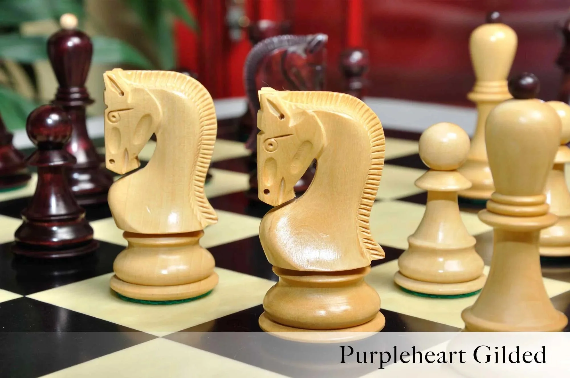 The Zagreb '59 Series Gilded Chess Pieces - 3.875" King - Image 14