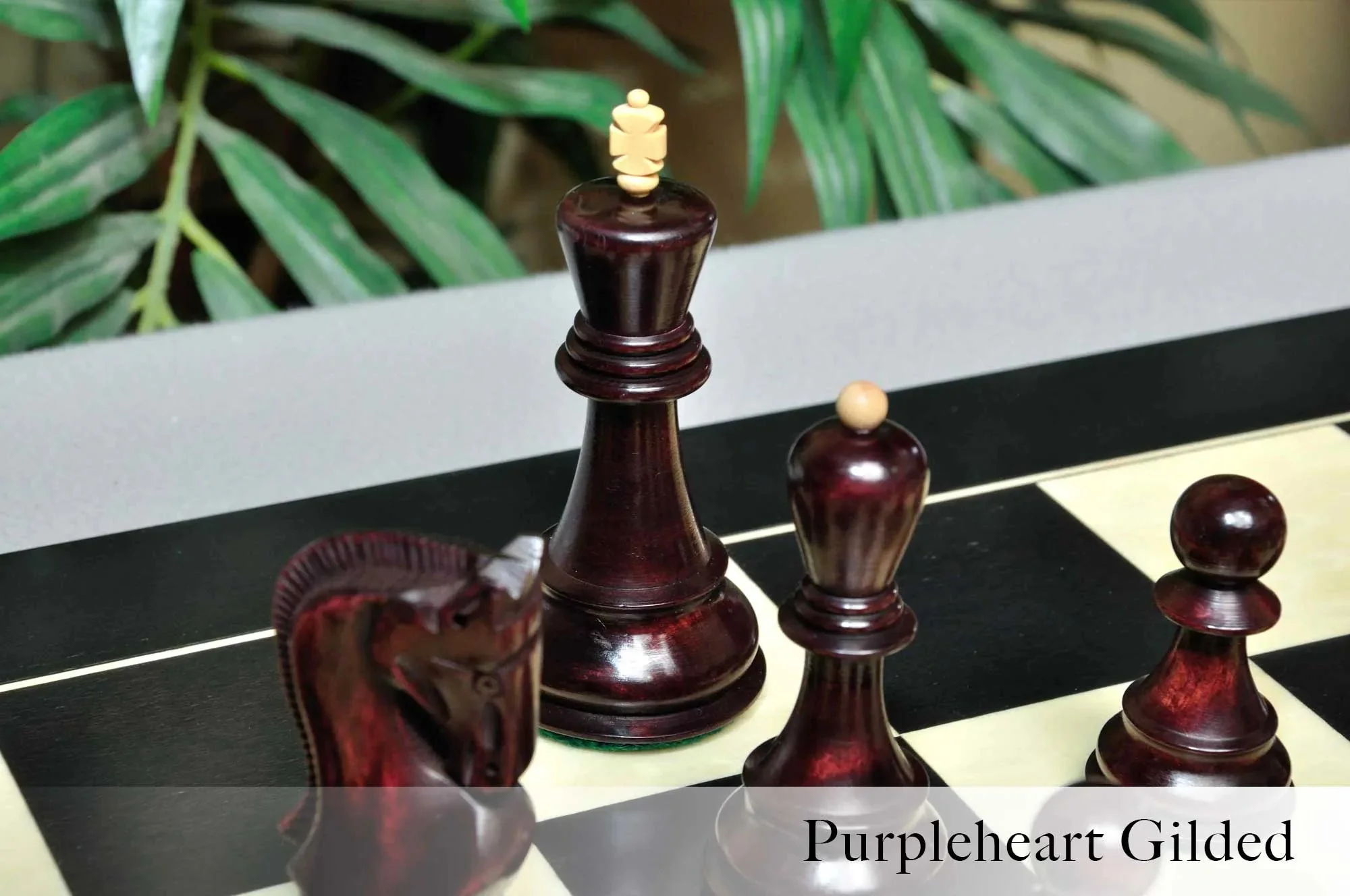 The Zagreb '59 Series Gilded Chess Pieces - 3.875" King - Image 15