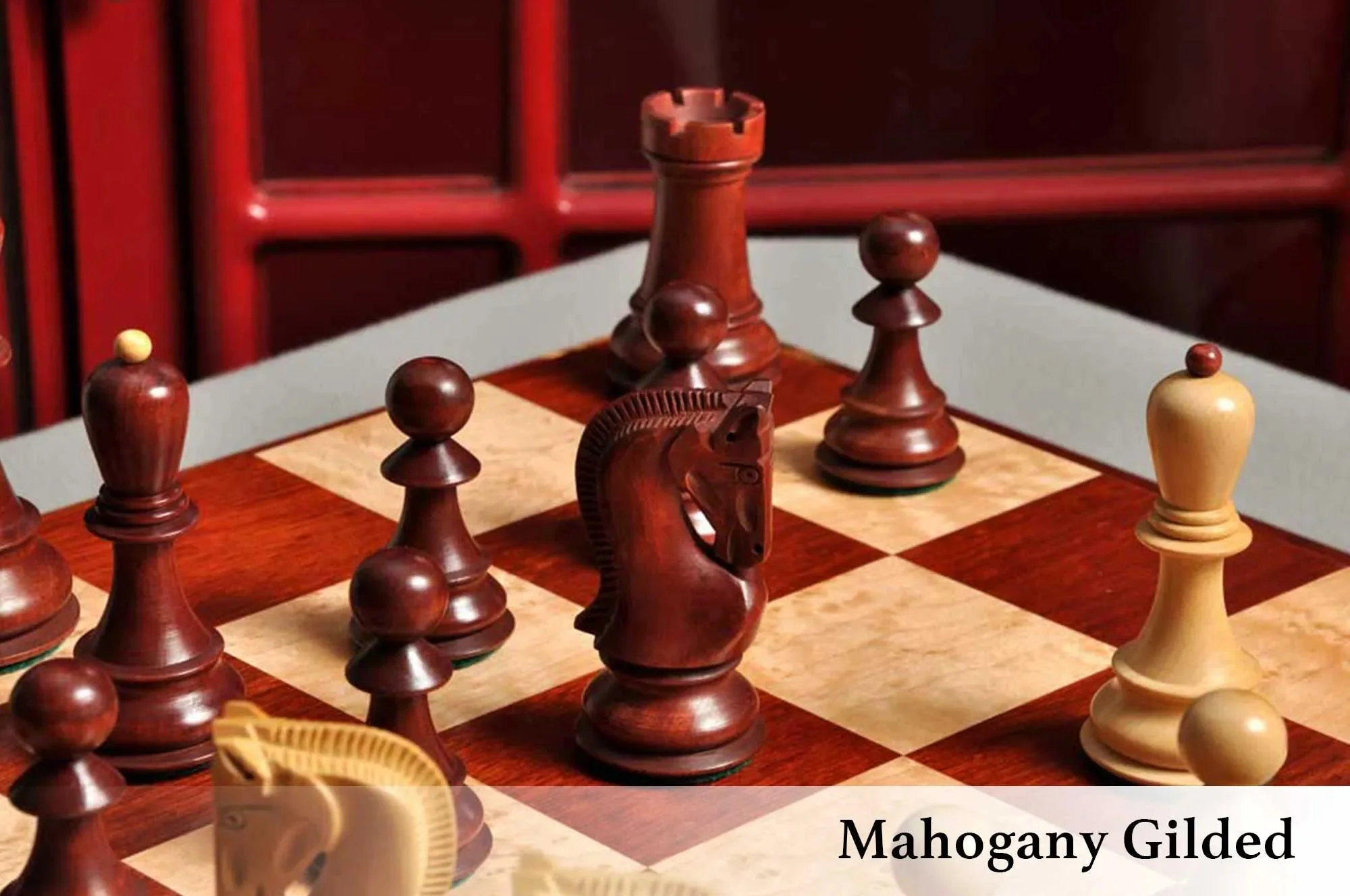 The Zagreb '59 Series Gilded Chess Pieces - 3.875" King - Image 17