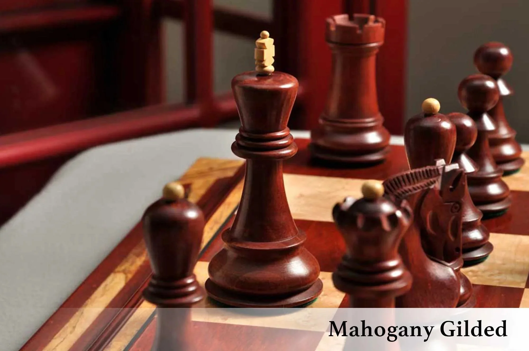 The Zagreb '59 Series Gilded Chess Pieces - 3.875" King - Image 19