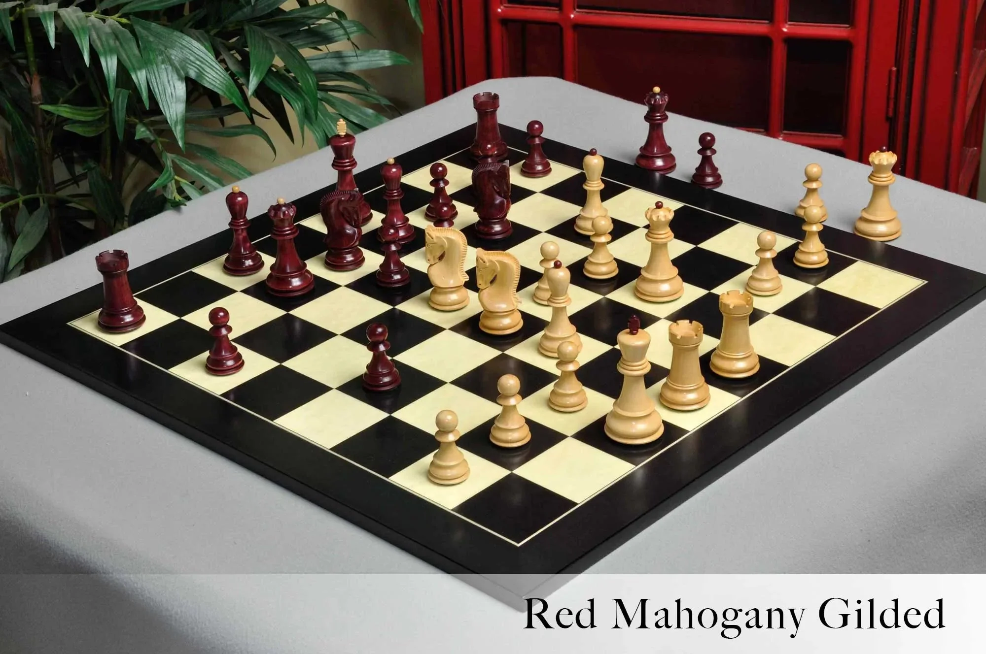 The Zagreb '59 Series Gilded Chess Pieces - 3.875" King - Image 2