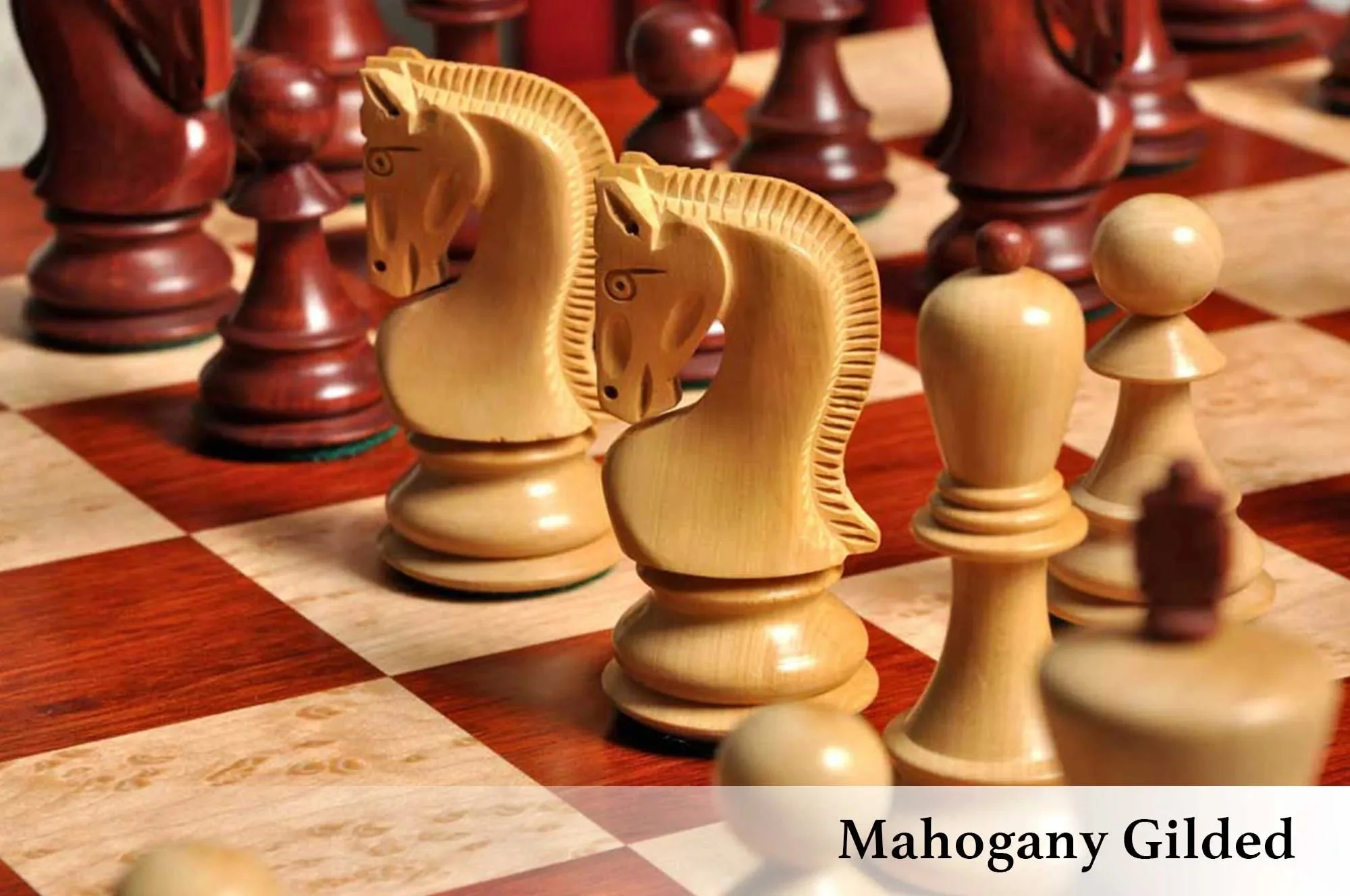 The Zagreb '59 Series Gilded Chess Pieces - 3.875" King - Image 21