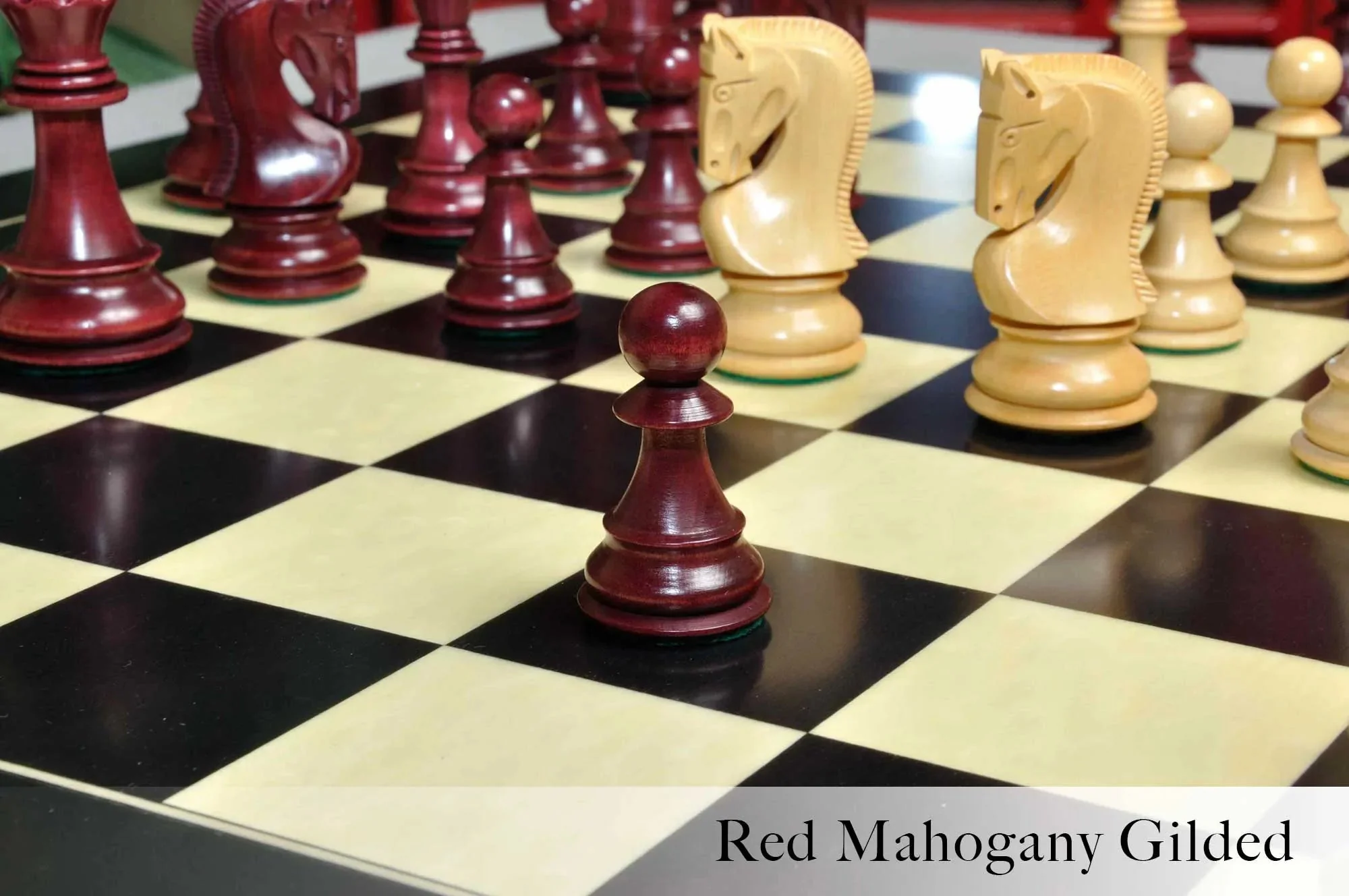 The Zagreb '59 Series Gilded Chess Pieces - 3.875" King - Image 3