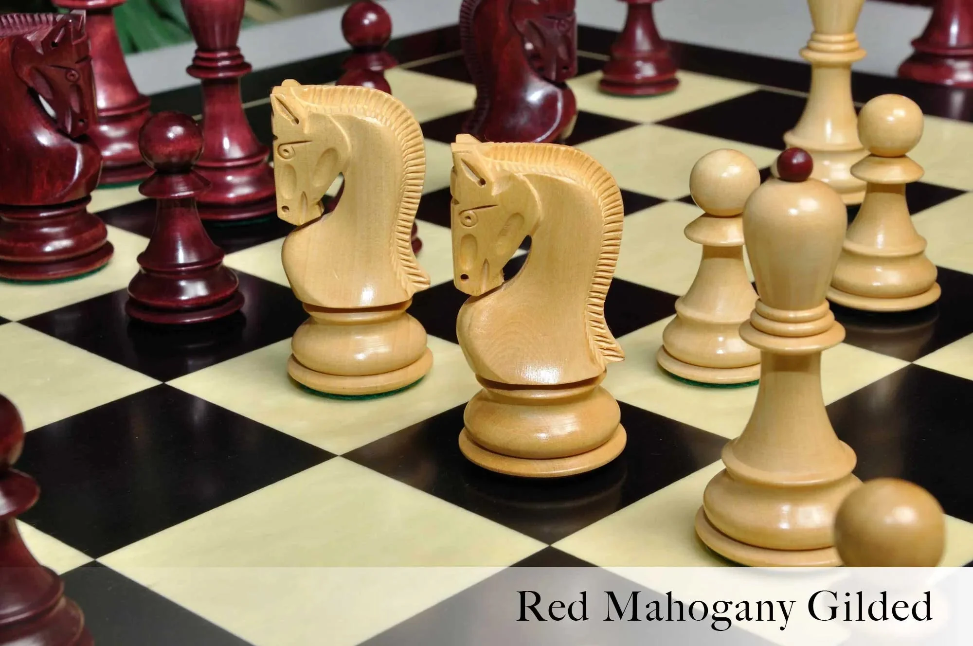 The Zagreb '59 Series Gilded Chess Pieces - 3.875" King - Image 4