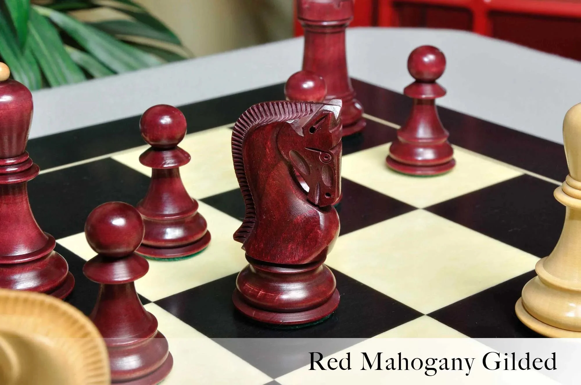 The Zagreb '59 Series Gilded Chess Pieces - 3.875" King - Image 5