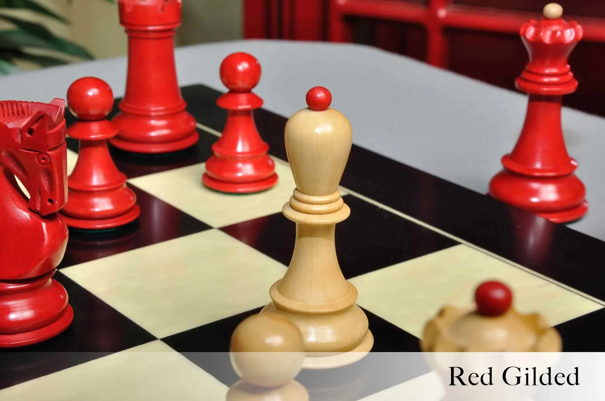 The Zagreb '59 Series Gilded Chess Pieces - 3.875" King - Image 7