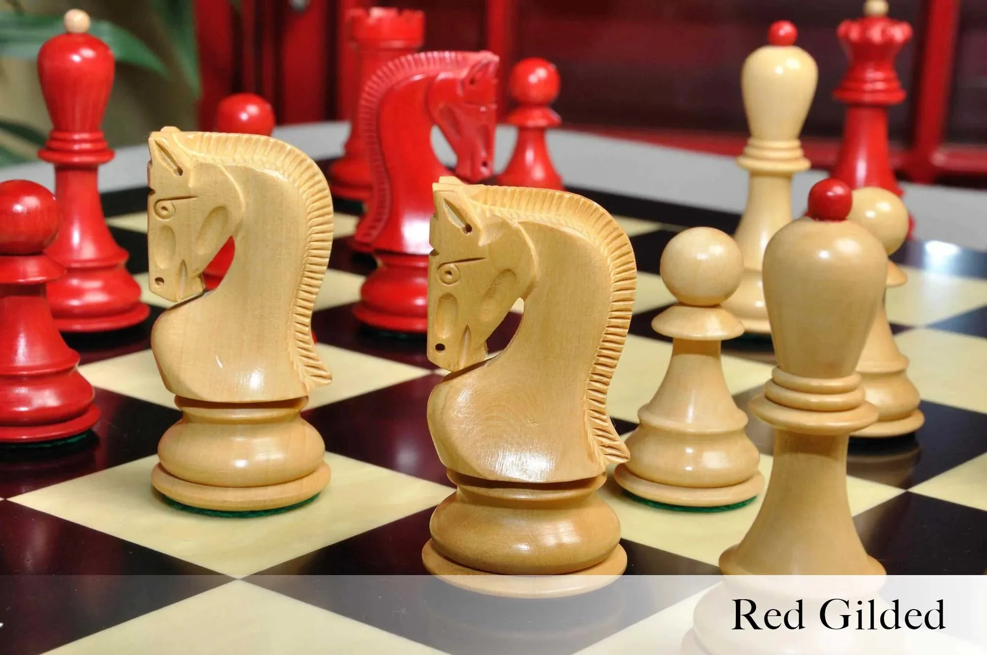 The Zagreb '59 Series Gilded Chess Pieces - 3.875" King - Image 9