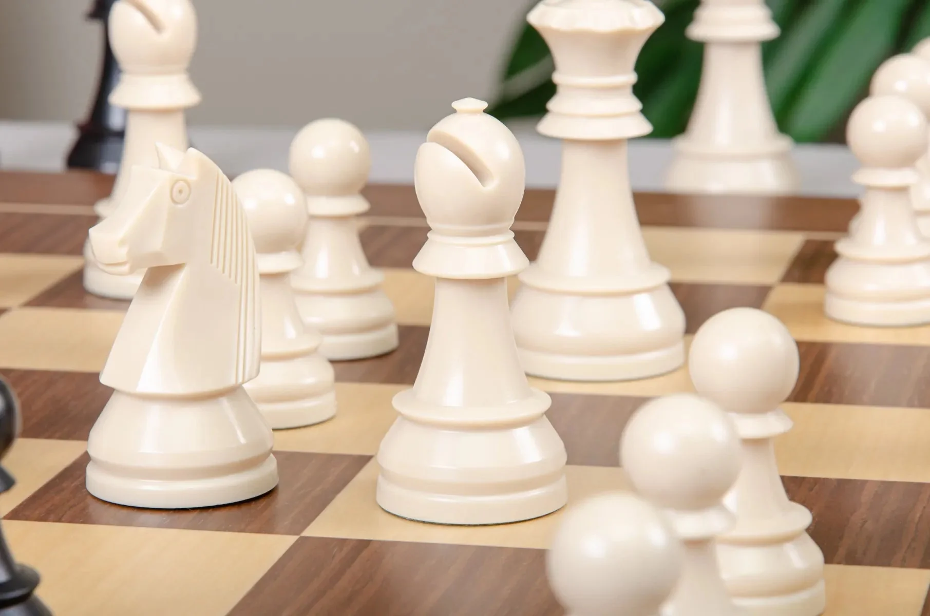 The German Series Triple Weighted Regulation Plastic Chess Pieces - 3.75" King - Image 7