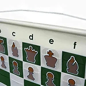 Wholesale Chess 36" Quality Chess Demo Board with Clear Pieces and Bag - Green - Image 4