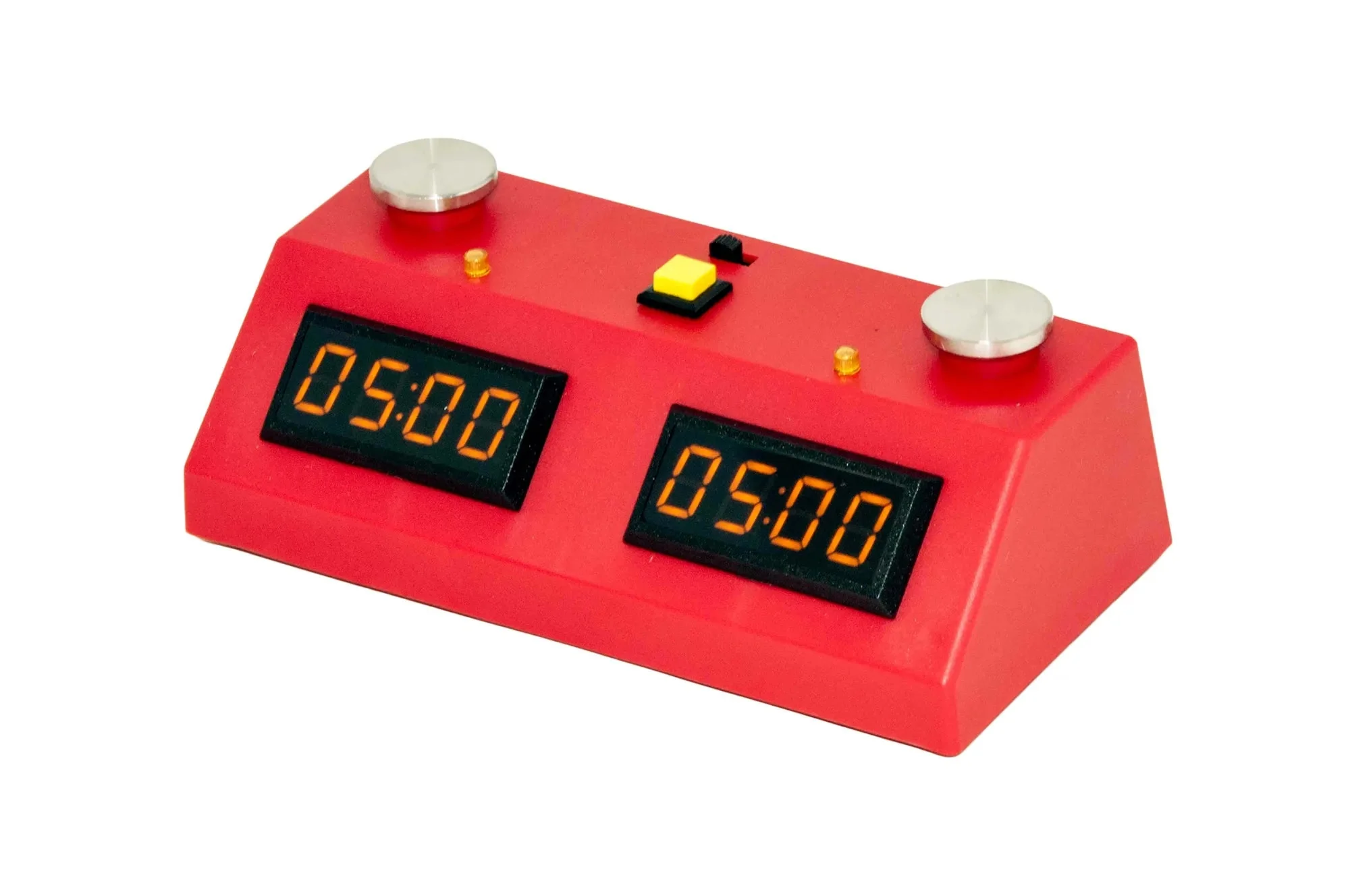ZMart Fun II Digital Chess Clock - RED/YELLOW with Wedge Bag - Image 3